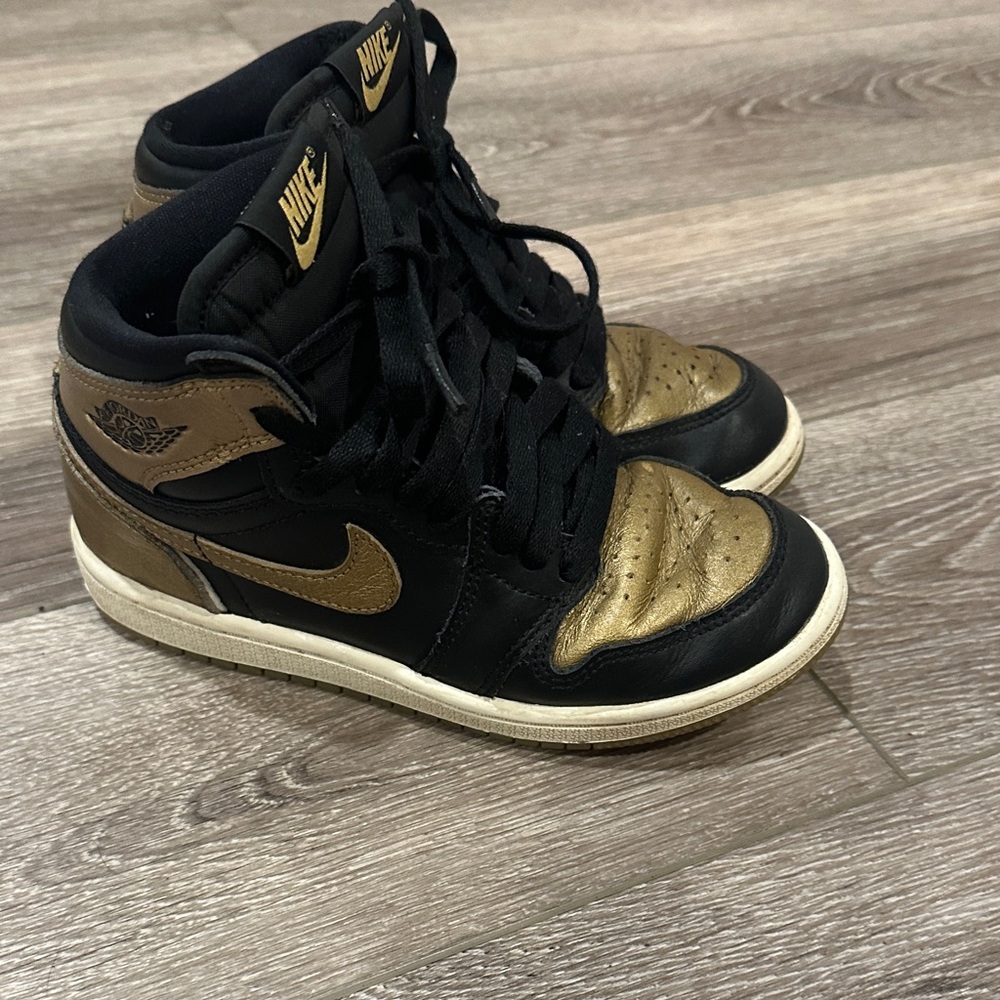 Nike Black and Gold High-Tops